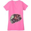 Ladies' Jersey Short-Sleeve Deep V-Neck T-Shirt Thumbnail