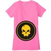 Ladies' Jersey Short-Sleeve Deep V-Neck T-Shirt Thumbnail