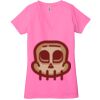 Ladies' Jersey Short-Sleeve Deep V-Neck T-Shirt Thumbnail