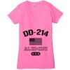 Ladies' Jersey Short-Sleeve Deep V-Neck T-Shirt Thumbnail