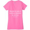 Ladies' Jersey Short-Sleeve Deep V-Neck T-Shirt Thumbnail