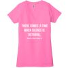 Ladies' Jersey Short-Sleeve Deep V-Neck T-Shirt Thumbnail