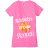 Ladies' Jersey Short-Sleeve Deep V-Neck T-Shirt Thumbnail