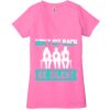 Ladies' Jersey Short-Sleeve Deep V-Neck T-Shirt Thumbnail