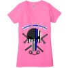 Ladies' Jersey Short-Sleeve Deep V-Neck T-Shirt Thumbnail