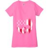 Ladies' Jersey Short-Sleeve Deep V-Neck T-Shirt Thumbnail