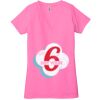 Ladies' Jersey Short-Sleeve Deep V-Neck T-Shirt Thumbnail