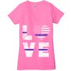 Ladies' Jersey Short-Sleeve Deep V-Neck T-Shirt Thumbnail