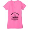 Ladies' Jersey Short-Sleeve Deep V-Neck T-Shirt Thumbnail
