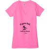 Ladies' Jersey Short-Sleeve Deep V-Neck T-Shirt Thumbnail