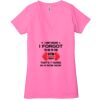 Ladies' Jersey Short-Sleeve Deep V-Neck T-Shirt Thumbnail