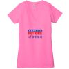 Ladies' Jersey Short-Sleeve Deep V-Neck T-Shirt Thumbnail