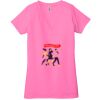 Ladies' Jersey Short-Sleeve Deep V-Neck T-Shirt Thumbnail