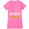 Ladies' Jersey Short-Sleeve Deep V-Neck T-Shirt Thumbnail