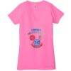 Ladies' Jersey Short-Sleeve Deep V-Neck T-Shirt Thumbnail