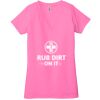 Ladies' Jersey Short-Sleeve Deep V-Neck T-Shirt Thumbnail