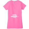 Ladies' Jersey Short-Sleeve Deep V-Neck T-Shirt Thumbnail