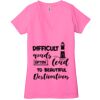 Ladies' Jersey Short-Sleeve Deep V-Neck T-Shirt Thumbnail