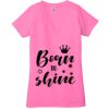 Ladies' Jersey Short-Sleeve Deep V-Neck T-Shirt Thumbnail