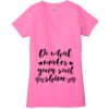 Ladies' Jersey Short-Sleeve Deep V-Neck T-Shirt Thumbnail