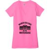Ladies' Jersey Short-Sleeve Deep V-Neck T-Shirt Thumbnail