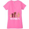 Ladies' Jersey Short-Sleeve Deep V-Neck T-Shirt Thumbnail