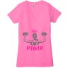 Ladies' Jersey Short-Sleeve Deep V-Neck T-Shirt Thumbnail