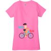 Ladies' Jersey Short-Sleeve Deep V-Neck T-Shirt Thumbnail