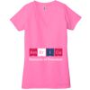 Ladies' Jersey Short-Sleeve Deep V-Neck T-Shirt Thumbnail