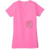 Ladies' Jersey Short-Sleeve Deep V-Neck T-Shirt Thumbnail