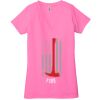 Ladies' Jersey Short-Sleeve Deep V-Neck T-Shirt Thumbnail