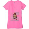 Ladies' Jersey Short-Sleeve Deep V-Neck T-Shirt Thumbnail