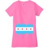 Ladies' Jersey Short-Sleeve Deep V-Neck T-Shirt Thumbnail