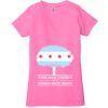 Ladies' Jersey Short-Sleeve Deep V-Neck T-Shirt Thumbnail