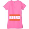 Ladies' Jersey Short-Sleeve Deep V-Neck T-Shirt Thumbnail
