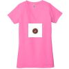 Ladies' Jersey Short-Sleeve Deep V-Neck T-Shirt Thumbnail