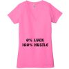 Ladies' Jersey Short-Sleeve Deep V-Neck T-Shirt Thumbnail