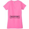 Ladies' Jersey Short-Sleeve Deep V-Neck T-Shirt Thumbnail