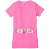 Ladies' Jersey Short-Sleeve Deep V-Neck T-Shirt Thumbnail