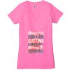 Ladies' Jersey Short-Sleeve Deep V-Neck T-Shirt Thumbnail