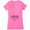 Ladies' Jersey Short-Sleeve Deep V-Neck T-Shirt Thumbnail