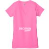 Ladies' Jersey Short-Sleeve Deep V-Neck T-Shirt Thumbnail