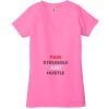 Ladies' Jersey Short-Sleeve Deep V-Neck T-Shirt Thumbnail