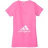 Ladies' Jersey Short-Sleeve Deep V-Neck T-Shirt Thumbnail