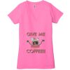 Ladies' Jersey Short-Sleeve Deep V-Neck T-Shirt Thumbnail