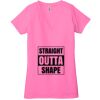 Ladies' Jersey Short-Sleeve Deep V-Neck T-Shirt Thumbnail