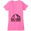 Ladies' Jersey Short-Sleeve Deep V-Neck T-Shirt Thumbnail