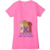 Ladies' Jersey Short-Sleeve Deep V-Neck T-Shirt Thumbnail