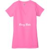 Ladies' Jersey Short-Sleeve Deep V-Neck T-Shirt Thumbnail