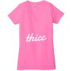 Ladies' Jersey Short-Sleeve Deep V-Neck T-Shirt Thumbnail